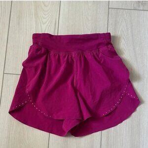 Lululemon Fast Free Shorts Magenta 0 3" inseam